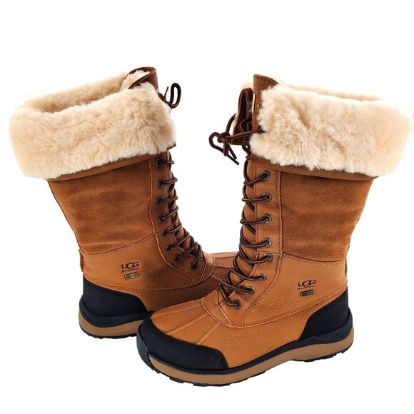UGG 5 Adirondack Tall Boot III Fur Waterproof Sheepskin Leather Outdoor Shoes - Picture 11 of 16